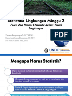 Peran Statistika Dalam Teknik Lingkungan