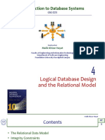 Logical Database Design and The Relational Model