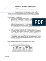 Long Questions of Database Systems (Mid)