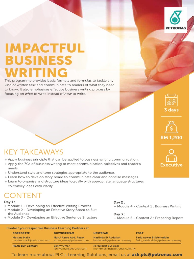 Effective Business Writing Course | PDF | Communication | Learning