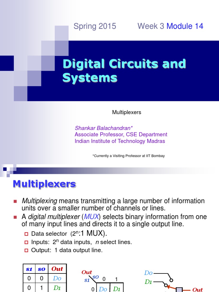 Digital Circuits and Systems: Spring 2015 Week 3 | PDF | Electronics ...