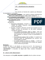 Chapitre IV Classification Des Entreprises