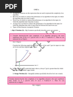 Unit 1: Asymptotic Notations