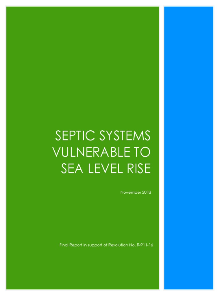 Impact of Sea Level Rise on Septic Systems | PDF | Sewage Treatment ...