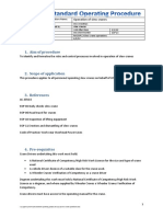 Operation of Slew Cranes Procedure