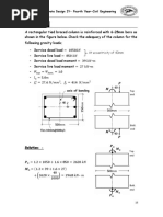 Example 1.1: Reinforced Concrete Design IV-Fourth Year-Civil Engineering