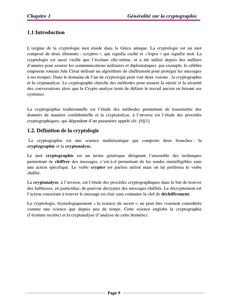 Introduction à la cryptographie | PDF | Public-key cryptography ...