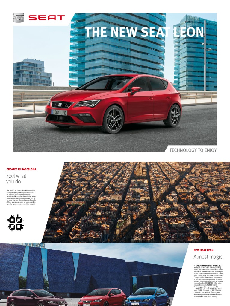 The New Seat Leon: Technology To Enjoy | PDF | Headlamp