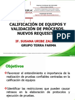 Validacion de Proceso y Calificacion de Equipos PDF