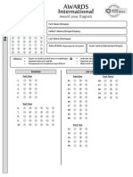 Awards Answer Sheet 2017