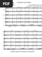 Concerto in D Minor RV 535 For Oboes Strings