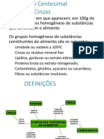 Composição Centesimal: Umidade, Cinzas e Definições