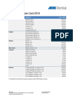 Arri Lighting Hire Rate Card PDF