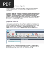 Deltek Acumen Fuse Schedule Diagnostics