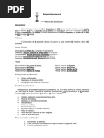 Relatório Quadrimestral