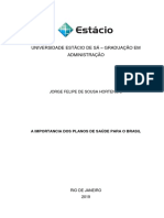 TCC Estacio - A Importancia Dos Planos de Saúde para o Brasil