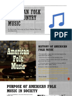 American Folk and Country Music