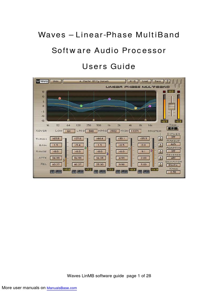 Linear-Phase MultiBand Software Audio Processor PDF | PDF ...