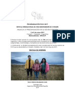 Programacion del Festival Internacional de Cine Independiente de Cosquín 2019