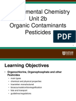 Environmental Chemistry Unit 2b Organic Contaminants Pesticides