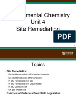 Environmental Chemistry Unit 4 Site Remediation