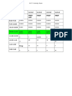 Kennedy - Schedule