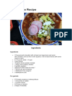 Red Pozole Recipe