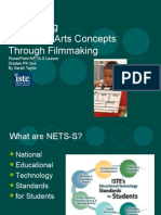 Reinforcing Language Arts Concepts Through Filmmaking: Powerpoint Nets-S Lesson Grades Pk-2Nd by Sarah Taylor