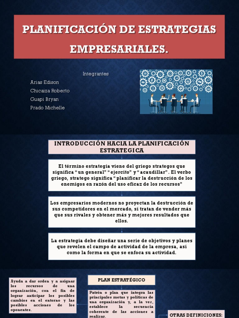 Estrategias para la Planificación Empresarial | PDF | Planificación ...