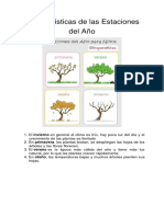 Características de Las Estaciones Del Año PDF