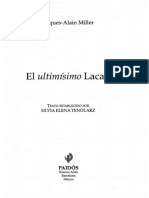 Miller Jacques Alain - El Ultimisimo Lacan PDF