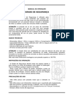 Manual de operação grade segurança