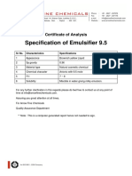Specification of Emulsifier 9.5