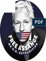 Free Assange Badge 38mm