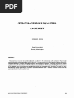 Operator Adjustable Equalizers: An Overview: Rane Corporation Everett, Washington