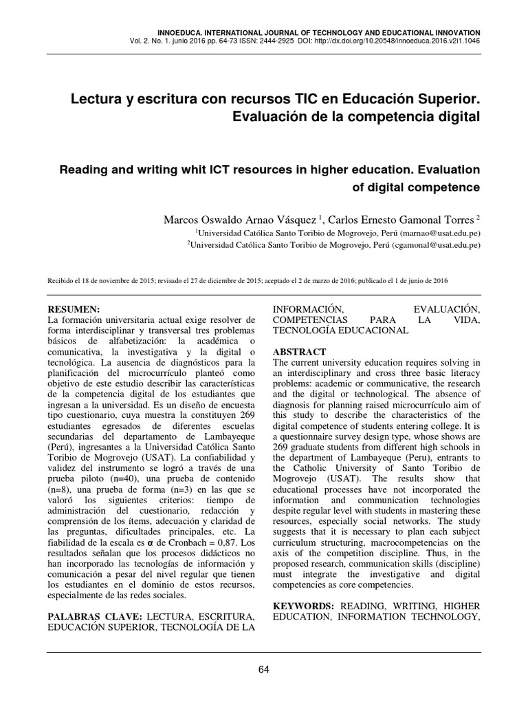 Evaluación de Competencia Digital en Educación | PDF | Tecnología de ...