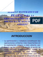 312325835 Modelo Matematico de Pearse Para La Fragmentacion de Rocas en Voladura de Bancos a Cielo Abierto