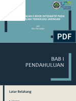 Pengembangan Ebook Interaktif Pada Matakuliah Teknologi Jaringan