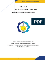 Silabus Teknik Kimia ITS 2018-2023 PDF