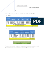 Cotización de Servicio Entel