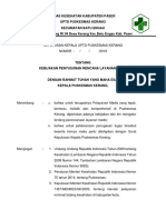 7.4.1.1 SK Kebijakan Penyusunan Rencana Pelayanan