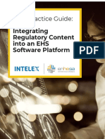 Best Pra) Ti) e Guide:: Integrating Regulatory Content Into An EHS Software Platform