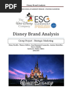 Disney Brand Analysis: Group Project - Strategic Marketing