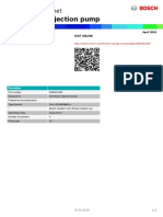 Distributor Injection Pump: Product Data Sheet