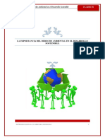 La Importancia Del Derecho Ambiental en El Desarrollo Sostenible