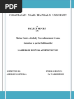 Chhatrapati Shahu Ji Maharaj University: A Project Report ON