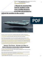 The BEAST Is Back - Russia To Resurrect The 'Ekranoplan' To Defend Its Position in The Arctic