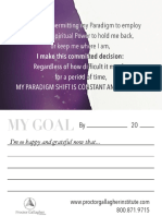 Paradigm Shift Goal Card