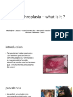 Oral Erythroplasia – What is It