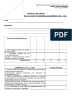 Pauta de Evaluacion Clases Segunda Guerra y Chile 2 Medio 2019